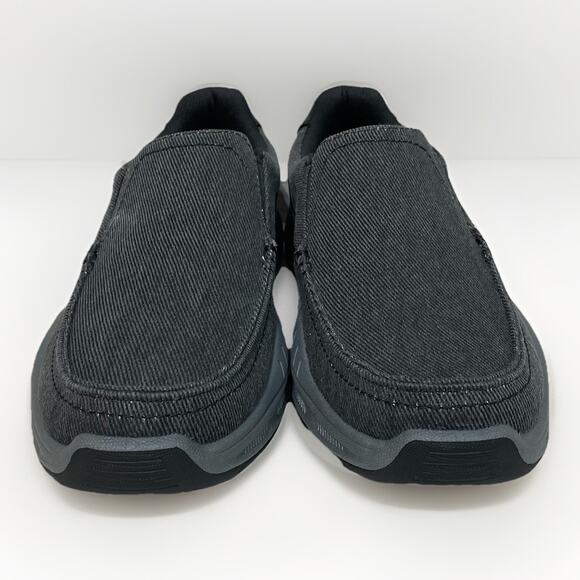 Skechers 204848 Men's 11 Cohagen Vierra Relaxed Fit Slip-On Black Casual Loafer - Picture 7 of 8